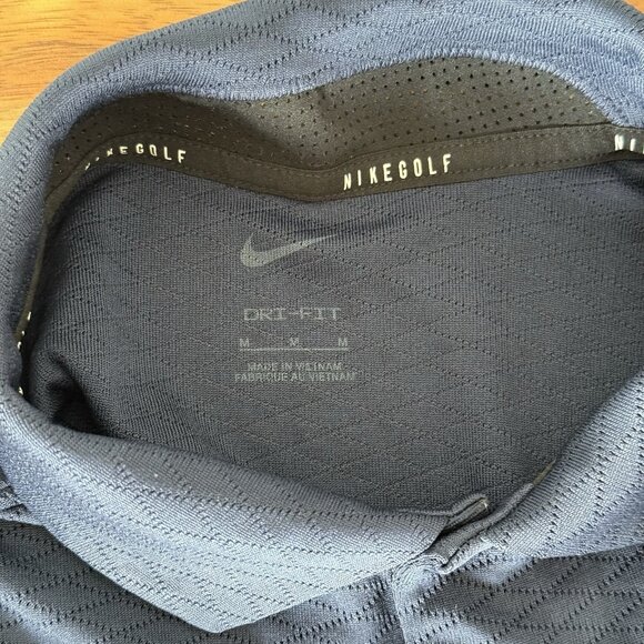 Nike Dri-Fit Vapor Golf Polo Shirt Blue Men’s Size Medium Lightweight Preppy - Picture 11 of 13